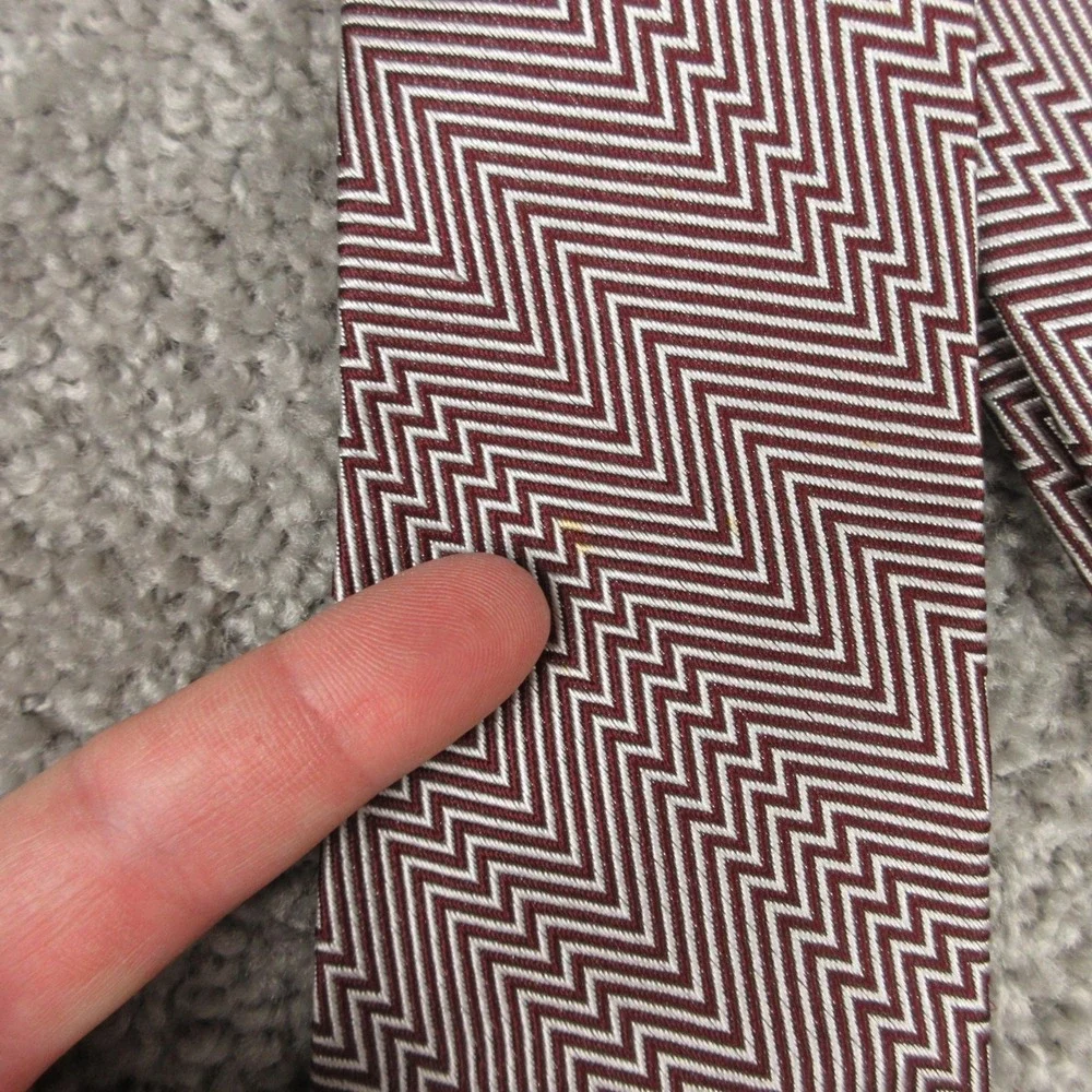 Vintage Brooks Brothers Tie Mens Red Striped Silk Made In Italy Makers Necktie‎